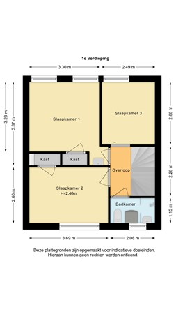 Floorplan - Willem de Zwijgerlaan 13, 2635 JJ Den Hoorn